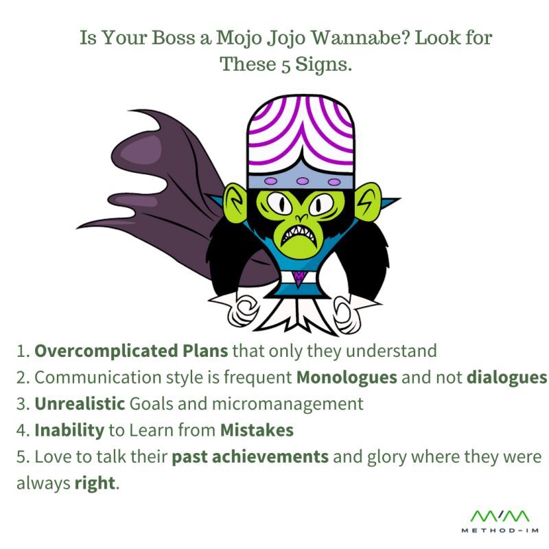 Is Your Boss a Mojo Jojo Wannabe? Look for These 5 Signs